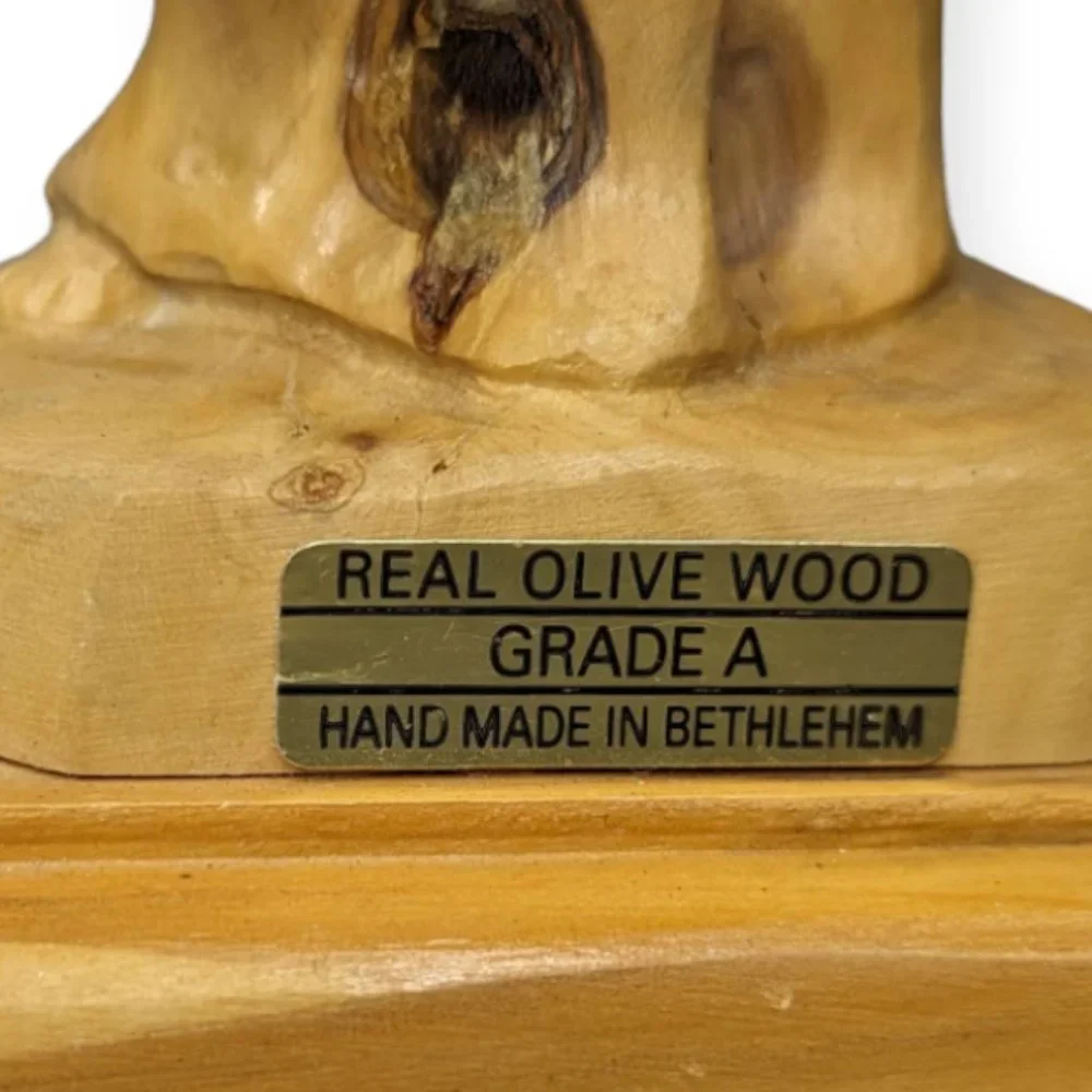 Bethlehem Olive Tree Wood Angel Figurine